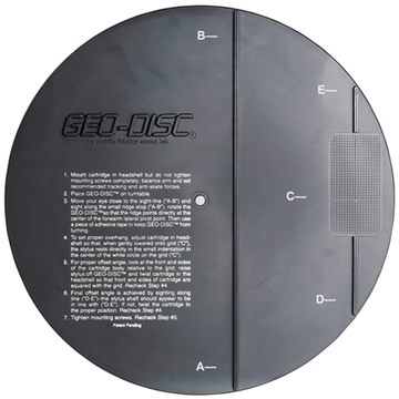 GEO-DISC stylus alignment