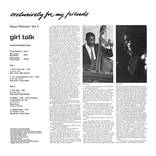 Exclusively For My friends  Girl Talk