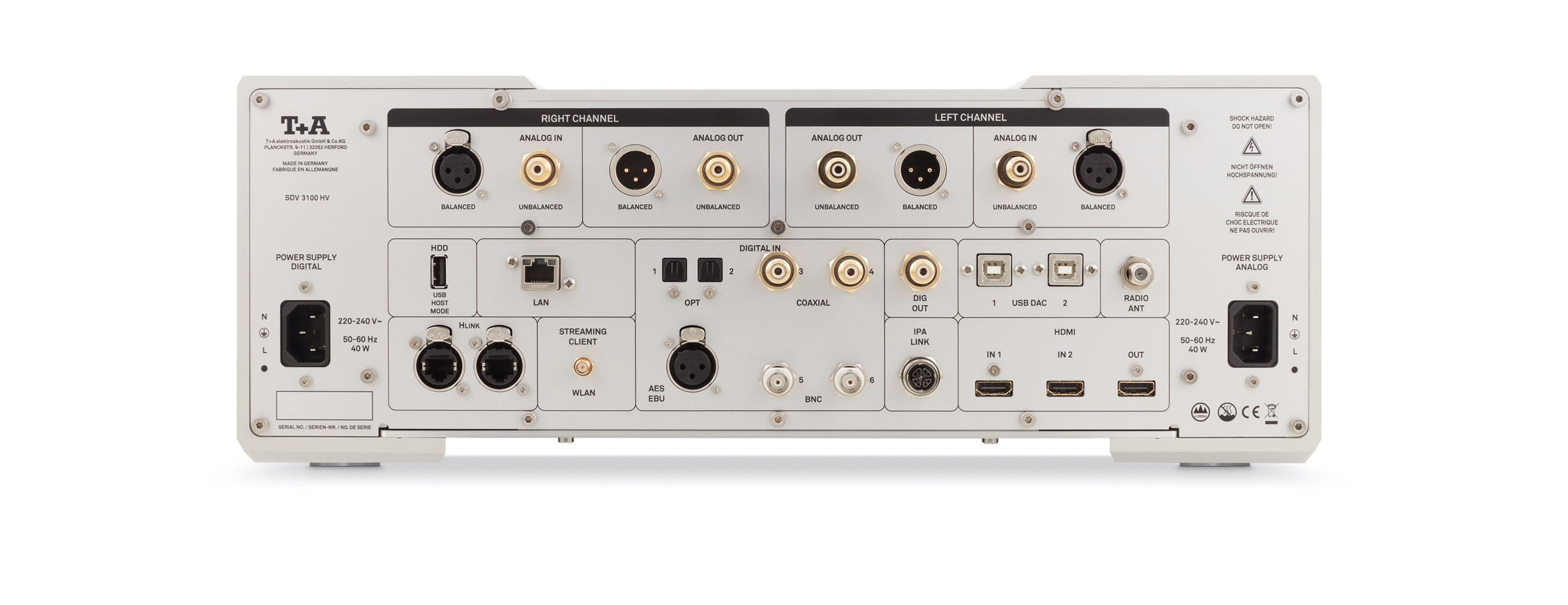 SDV 3100 HV Reference Streaming DAC Preamp