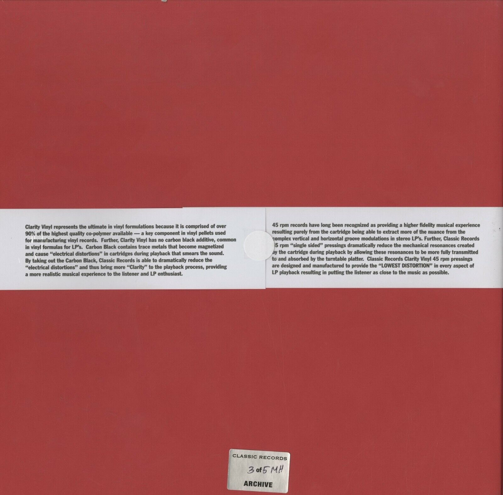 Peter Gabriel "Four" Box Set (4 LP) CLARITY VINYL 